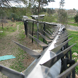 scientology gold base fence photo